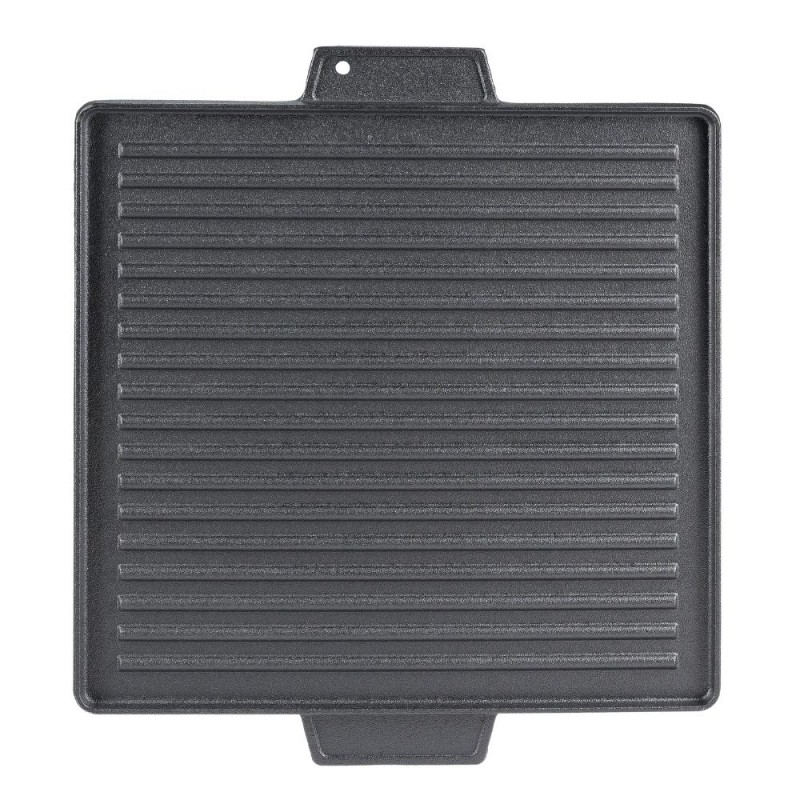 Kétoldalas öntöttvas grill lemez, 38x38 cm - 