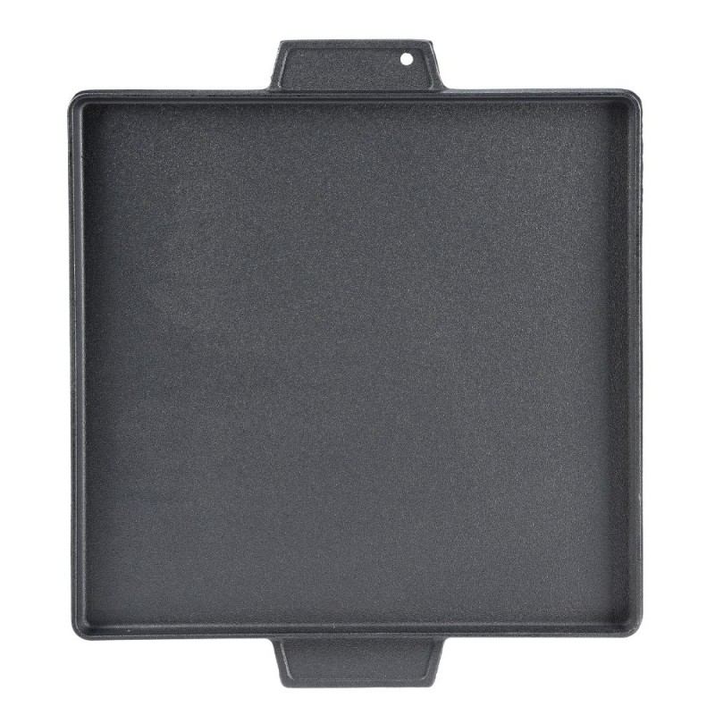 Kétoldalas öntöttvas grill lemez, 38x38 cm | Öntöttvas lemez |  |