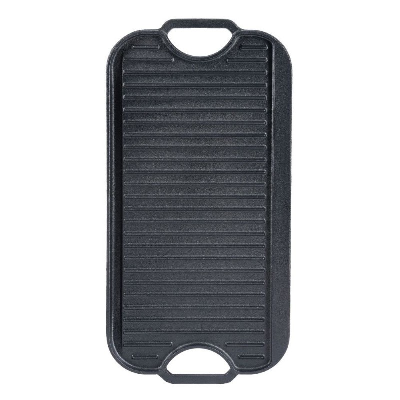 Kétoldalas öntöttvas grill lemez, 51x26 cm - 