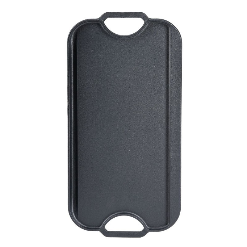 Kétoldalas öntöttvas grill lemez, 51x26 cm | Öntöttvas lemez |  |