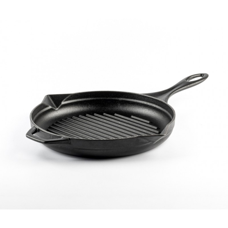 Zománcozott öntöttvas grill serpenyő Solagio, Black Onyx, Ф24cm - 