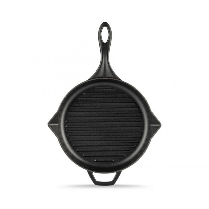 Zománcozott öntöttvas grill serpenyő Solagio, Black Onyx, Ф28cm - 