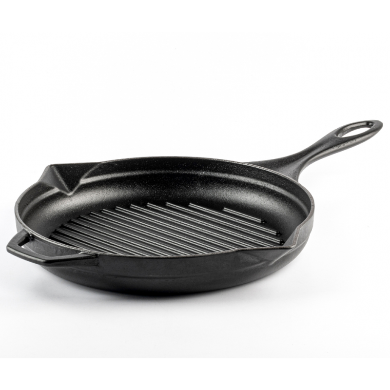 Zománcozott öntöttvas grill serpenyő Solagio, Black Onyx, Ф28cm - 
