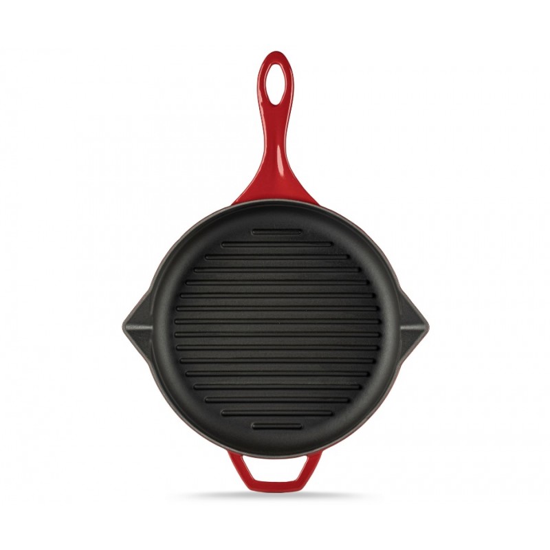 Zománcozott öntöttvas grill serpenyő Solagio, Rubin, Ф28cm - 