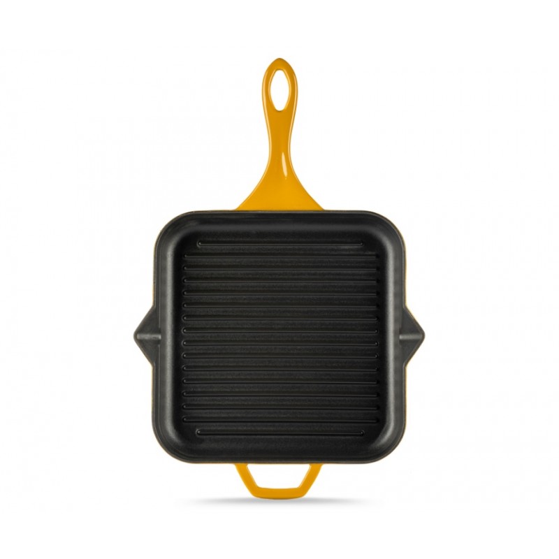 Zománcozott öntöttvas grill serpenyő Solagio, Dijon, 28x28cm - 