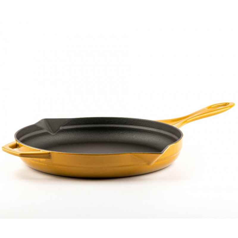 Zománcozott öntöttvas serpenyő Solagio, Dijon, Ф28cm - Lapos öntöttvas serpenyő