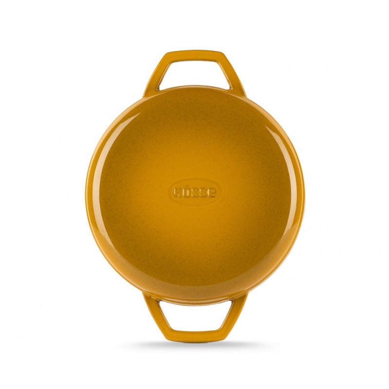 Zománcozott öntöttvas serpenyő két fogantyúval Hosse, Dijon, Ф22xm | Lapos öntöttvas serpenyő | Öntöttvas serpenyő |