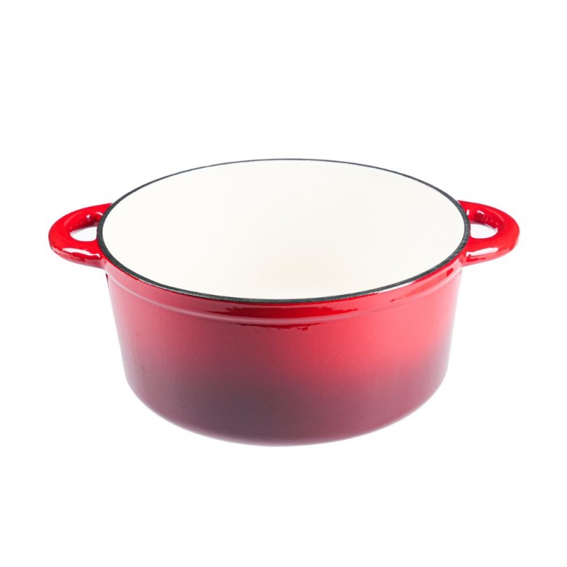 Zománcozott öntöttvas edény, Piros, Ф22 | Öntöttvas edény |  |