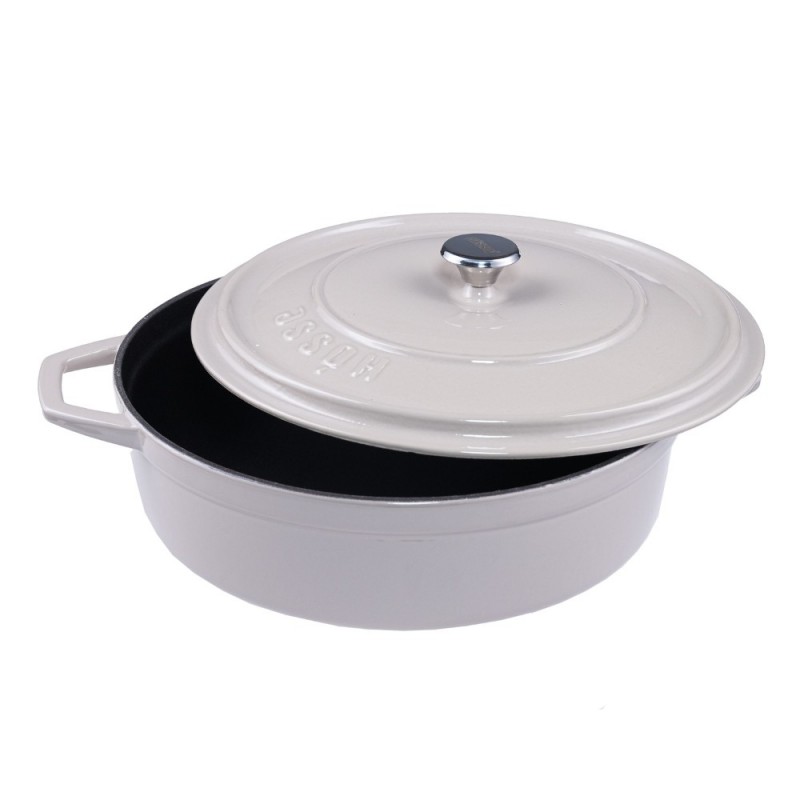 Öntöttvas sekély edény Solagio, Ivory, Ф28 - 