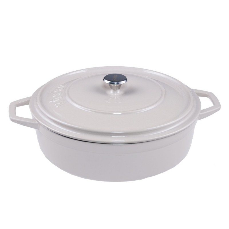 Öntöttvas sekély edény Solagio, Ivory, Ф28 - 